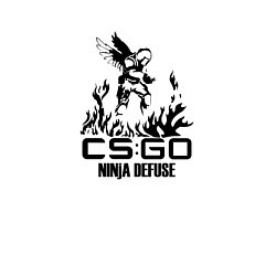 Свитшот хлопковый мужской Cs:go - Ninja Defuse, цвет: белый — фото 2