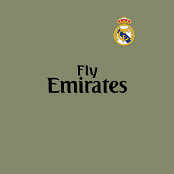 Свитшот хлопковый мужской Real Madrid: Fly Emirates, цвет: авокадо — фото 2