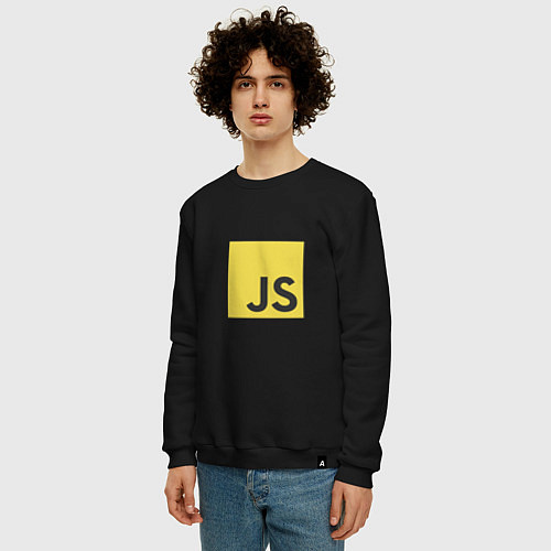 Мужской свитшот JS return true; (black) / Черный – фото 3