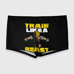 Мужские плавки Train Like a Beast, цвет: 3D-принт