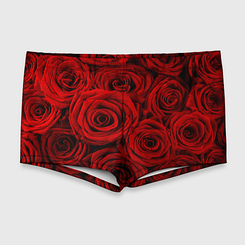 Мужские плавки Красные розы / 3D-принт – фото 1