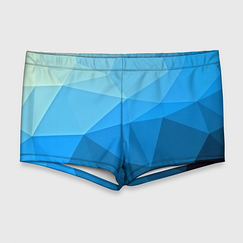 Мужские плавки Geometric blue / 3D-принт – фото 1