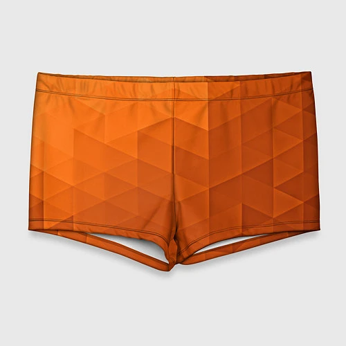 Мужские плавки Orange abstraction / 3D-принт – фото 1