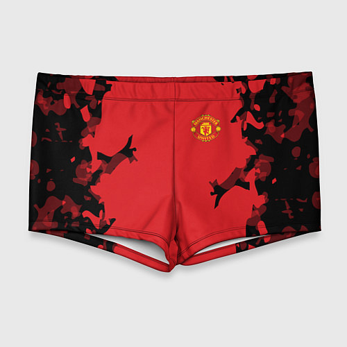 Мужские плавки FC Manchester United: Red Original / 3D-принт – фото 1