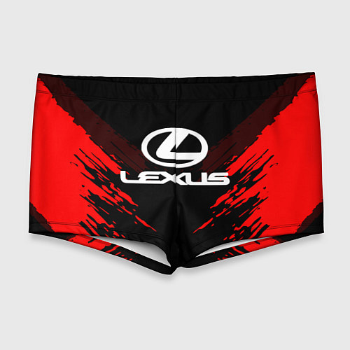 Мужские плавки Lexus: Red Anger / 3D-принт – фото 1