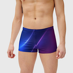 Мужские плавки Фиолетово 3d волны 2020, цвет: 3D-принт — фото 2