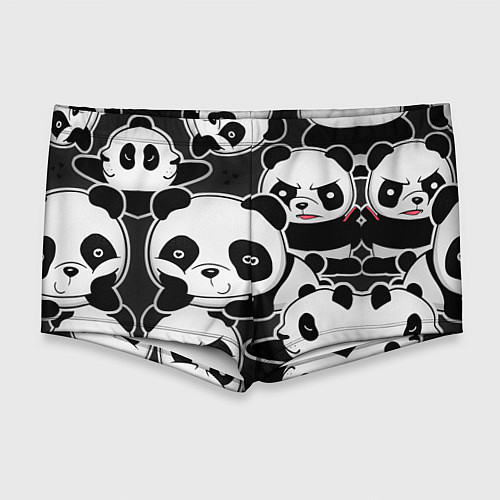 Мужские плавки Смешные панды / 3D-принт – фото 1