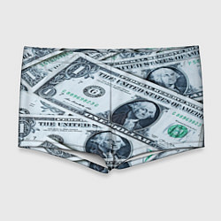 Мужские плавки Доллары с Вашингтоном, цвет: 3D-принт