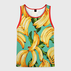 Майка-безрукавка мужская Банан, цвет: 3D-красный