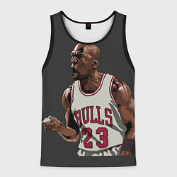 Майка-безрукавка мужская Bulls 23: Jordan, цвет: 3D-черный