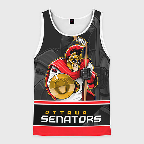 Мужская майка без рукавов Ottawa Senators / 3D-Белый – фото 1