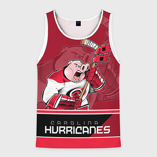 Мужская майка без рукавов Carolina Hurricanes / 3D-Белый – фото 1