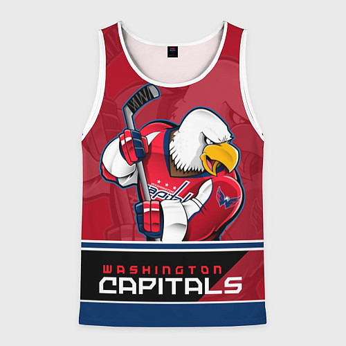 Мужская майка без рукавов Washington Capitals / 3D-Белый – фото 1