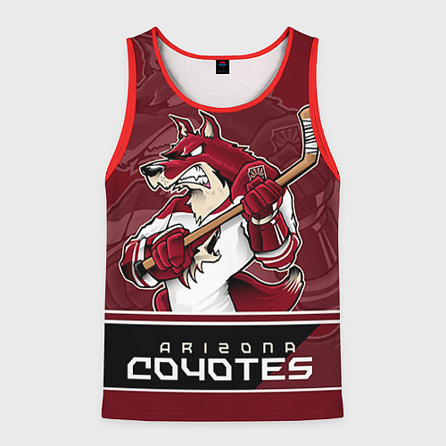 Мужская майка без рукавов Arizona Coyotes / 3D-Красный – фото 1