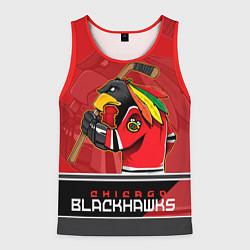 Майка-безрукавка мужская Chicago Blackhawks, цвет: 3D-красный