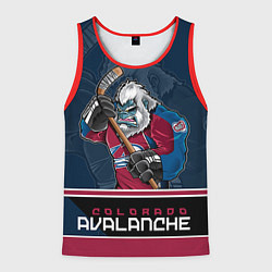 Майка-безрукавка мужская Colorado Avalanche, цвет: 3D-красный