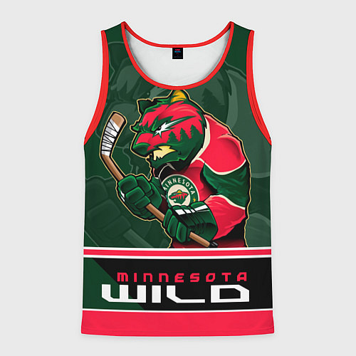 Мужская майка без рукавов Minnesota Wild / 3D-Красный – фото 1