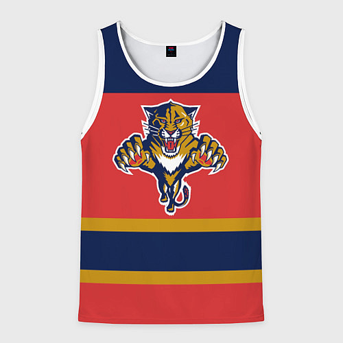 Мужская майка без рукавов Florida Panthers / 3D-Белый – фото 1