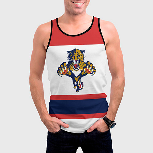 Мужская майка без рукавов Florida Panthers / 3D-Черный – фото 3