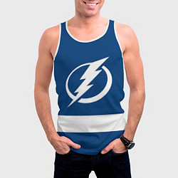 Майка-безрукавка мужская Tampa Bay Lightning, цвет: 3D-белый — фото 2