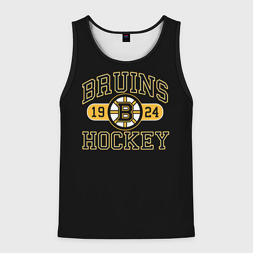 Мужская майка без рукавов Boston Bruins: Est.1924 / 3D-Черный – фото 1