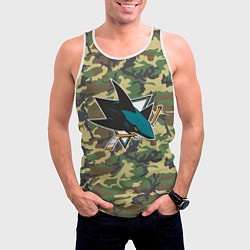 Майка-безрукавка мужская Sharks Camouflage, цвет: 3D-белый — фото 2