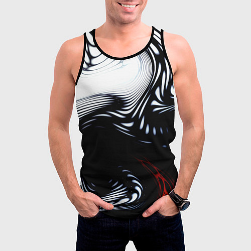 Мужская майка без рукавов Abrupt / 3D-Черный – фото 3