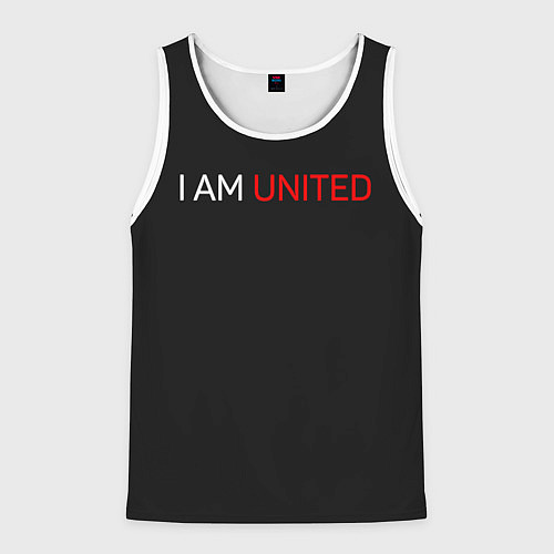 Мужская майка без рукавов Manchester United team / 3D-Белый – фото 1