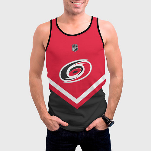 Мужская майка без рукавов NHL: Carolina Hurricanes / 3D-Черный – фото 3
