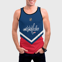 Майка-безрукавка мужская NHL: Washington Capitals, цвет: 3D-черный — фото 2