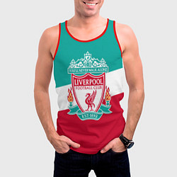Майка-безрукавка мужская Liverpool: You'll never walk alone, цвет: 3D-красный — фото 2
