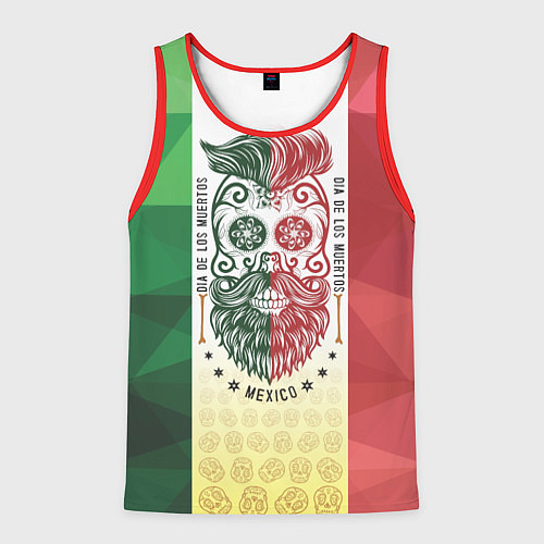 Мужская майка без рукавов Мексика / 3D-Красный – фото 1