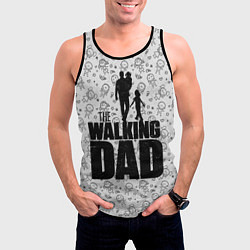 Майка-безрукавка мужская Walking Dad, цвет: 3D-черный — фото 2