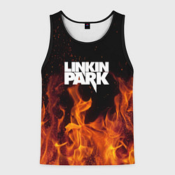 Майка-безрукавка мужская Linkin Park: Hell Flame, цвет: 3D-черный