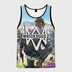 Майка-безрукавка мужская Watch Dogs 2, цвет: 3D-черный