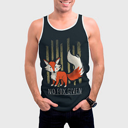 Майка-безрукавка мужская No Fox Given, цвет: 3D-белый — фото 2