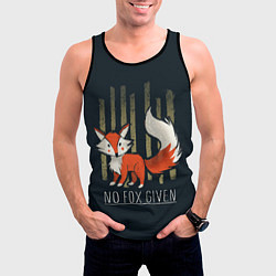 Майка-безрукавка мужская No Fox Given, цвет: 3D-черный — фото 2