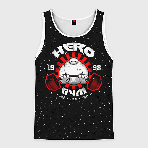 Мужская майка без рукавов Hero Gym / 3D-Белый – фото 1