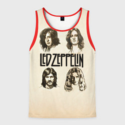 Майка-безрукавка мужская Led Zeppelin Guys, цвет: 3D-красный