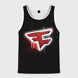 Майка-безрукавка мужская FaZe Clan: Black collection, цвет: 3D-белый