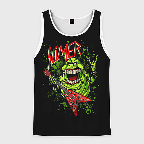 Мужская майка без рукавов Slayer Slimer / 3D-Белый – фото 1