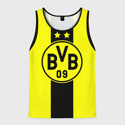 Майка-безрукавка мужская BVB FC: Yellow line, цвет: 3D-черный