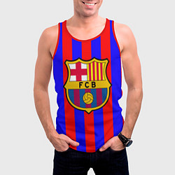 Майка-безрукавка мужская Barca FCB Club, цвет: 3D-красный — фото 2