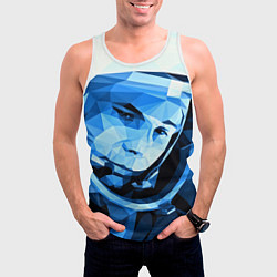 Майка-безрукавка мужская Gagarin Art, цвет: 3D-белый — фото 2