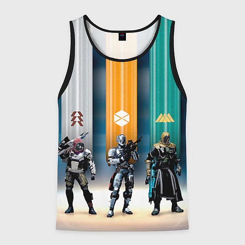 Мужская майка без рукавов Destiny 8 / 3D-Черный – фото 1