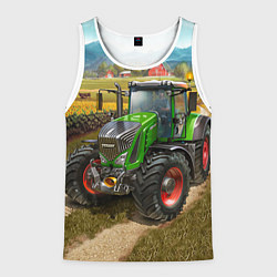 Майка-безрукавка мужская Farming simulator 2, цвет: 3D-белый