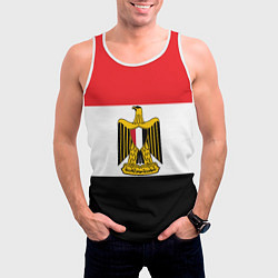 Майка-безрукавка мужская Флаг и герб Египта, цвет: 3D-белый — фото 2
