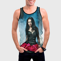 Майка-безрукавка мужская Evanescence, цвет: 3D-черный — фото 2