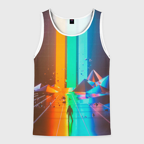 Мужская майка без рукавов Imagine Dragons: Believer / 3D-Белый – фото 1