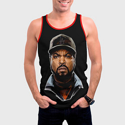 Майка-безрукавка мужская Ice Cube, цвет: 3D-красный — фото 2